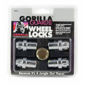 Gorilla Automotive 63631N Chrome Standard Mag Gorilla Guard II Wheel Locks - Set of 4 (12mm x 1.50 Thread Size)
