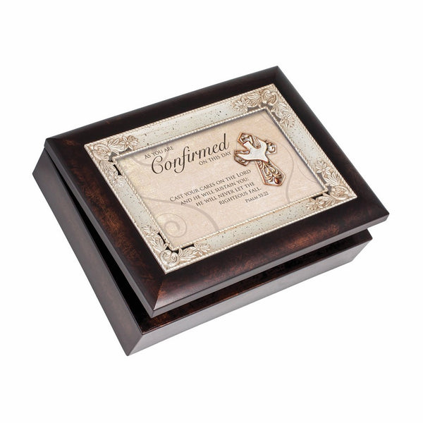 Cottage Garden Italian Inspired Inspirational Music Box - Confirmation Plays Amazing Grace