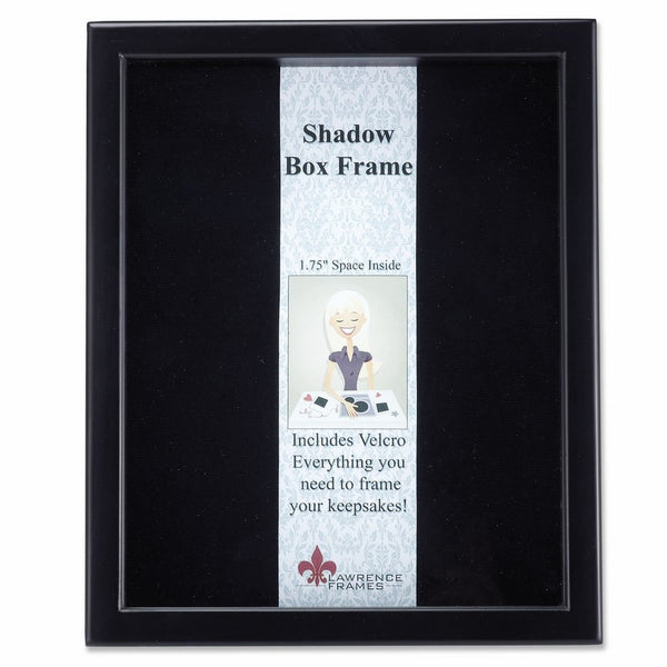 Lawrence Frames 790011 Black Wood Shadow Box Picture Frame, 11 by 14-Inch