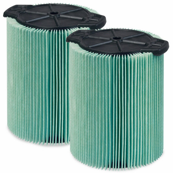 WORKSHOP Wet Dry Vacuum Filters WS23200F2 HEPA Media Filter For Shop Vacuum Cleaner (2-Pack - HEPA Media Filter For Wet Dry Vacuum Cleaner) Fits WORKSHOP 5-Gallon to 16-Gallon Shop Vacuum Cleaners