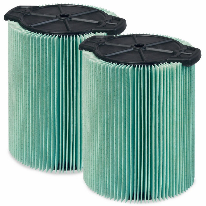 WORKSHOP Wet Dry Vacuum Filters WS23200F2 HEPA Media Filter For Shop Vacuum Cleaner (2-Pack - HEPA Media Filter For Wet Dry Vacuum Cleaner) Fits WORKSHOP 5-Gallon to 16-Gallon Shop Vacuum Cleaners