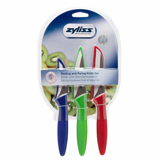 ZYLISS 3-Piece Peeling & Paring Knife Set