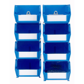 Triton Products 028-B Bin Kits for Pegboard Storage, Blue, 8-Pieces