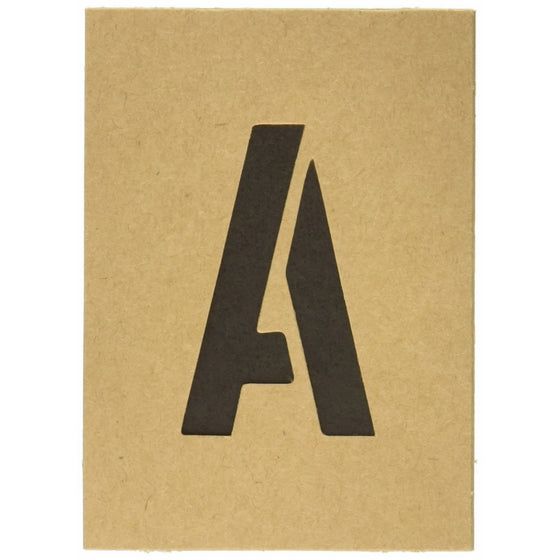Hy-Ko ST-2 Number & Letter Stencils Reusable, Water Resistant, 2"