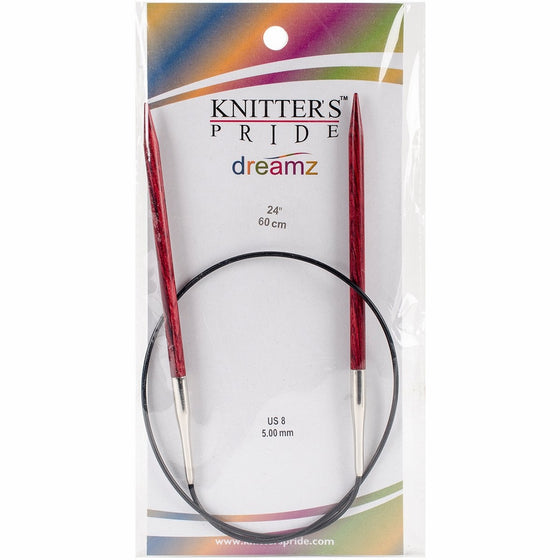 Knitter's Pride 8/5mm Dreamz Fixed Circular Needles, 24"