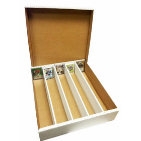 (1) SUPER Monster 5-Row Storage Box Holds 5,000 trading cards by MAX PRO 5000ct HALF LID - For Baseball, Football, Hockey, Soccer Cards