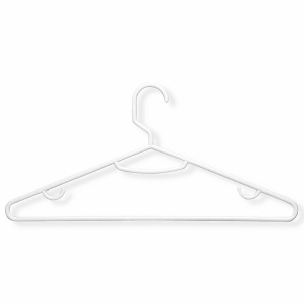 Honey-Can-Do HNGZ01523 Light-Weight Plastic Hangers, 60-Pack, White