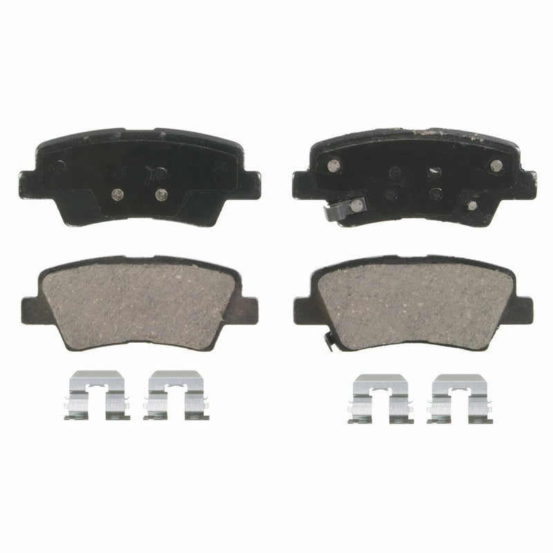Wagner QuickStop ZD1445 Ceramic Disc Pad Set Includes Pad Installation Hardware, Rear