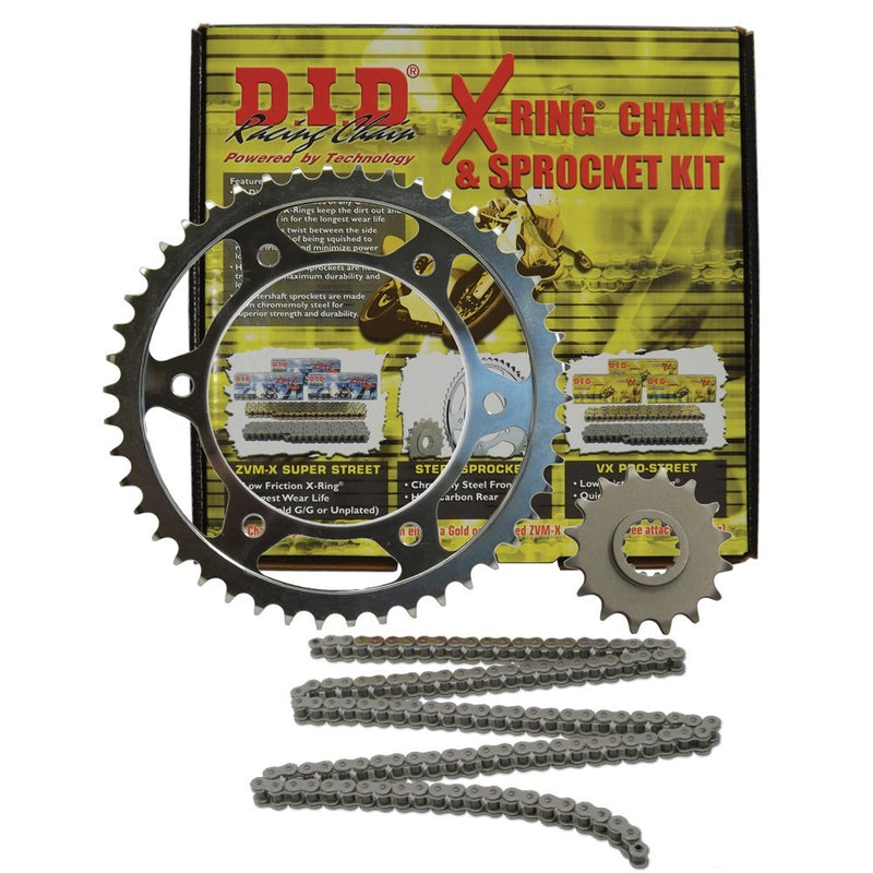 D.I.D (DKT-001) 525VX Steel Chain and 16 Front/47 Rear Tooth Sprocket Kit