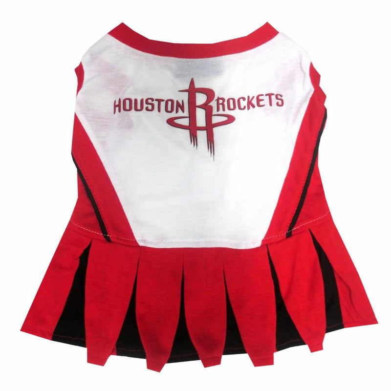 Pets First NBA Houston Rockets Dog Cheerleader Dress, Small