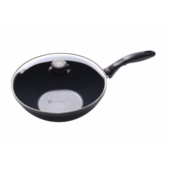 Swiss Diamond Nonstick Wok with Lid - 11"