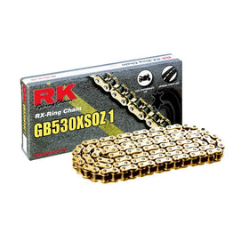 RK Racing Chain GB530XSOZ1-120 120-Links Gold X-Ring Chain with Connecting Link
