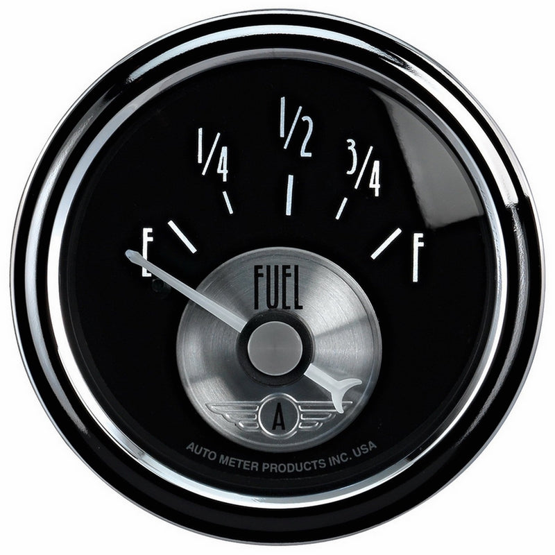 Auto Meter 2014 Prestige Black 2-1/16" 0-90 Ohm Fuel Level Gauge