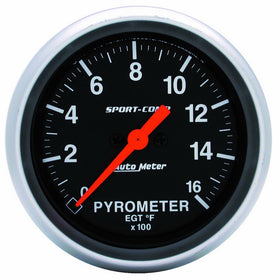 Auto Meter 3544 Sport-Comp Electric Pyrometer Gauge Kit