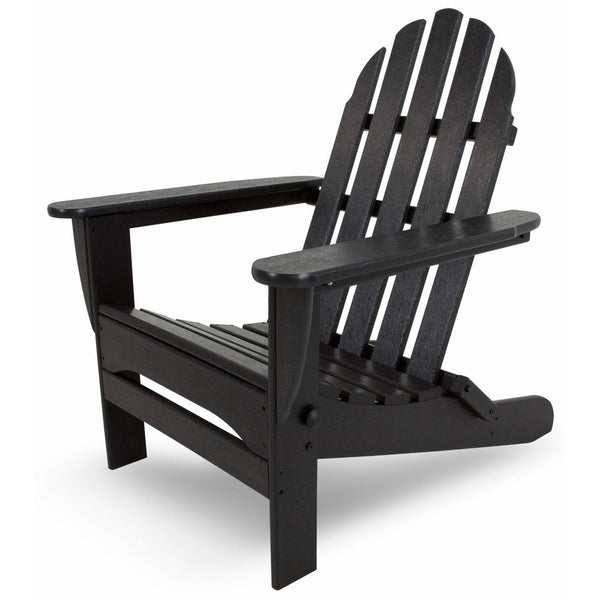 POLYWOOD AD5030BL Classic Folding Adirondack, Black