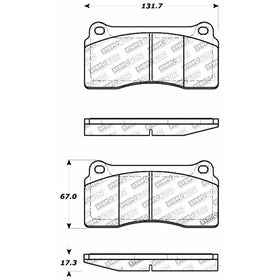 StopTech 309.08100 Street Performance Front Brake Pad