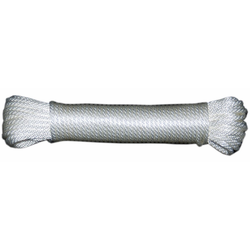T.W . Evans Cordage 44-080 1/4-Inch Solid Braid Nylon Rope 100-Feet Hank