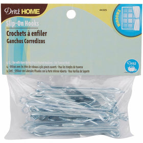 Dritz 44325 Slip On Drapery Hooks, 3-Inch, 14-Pack