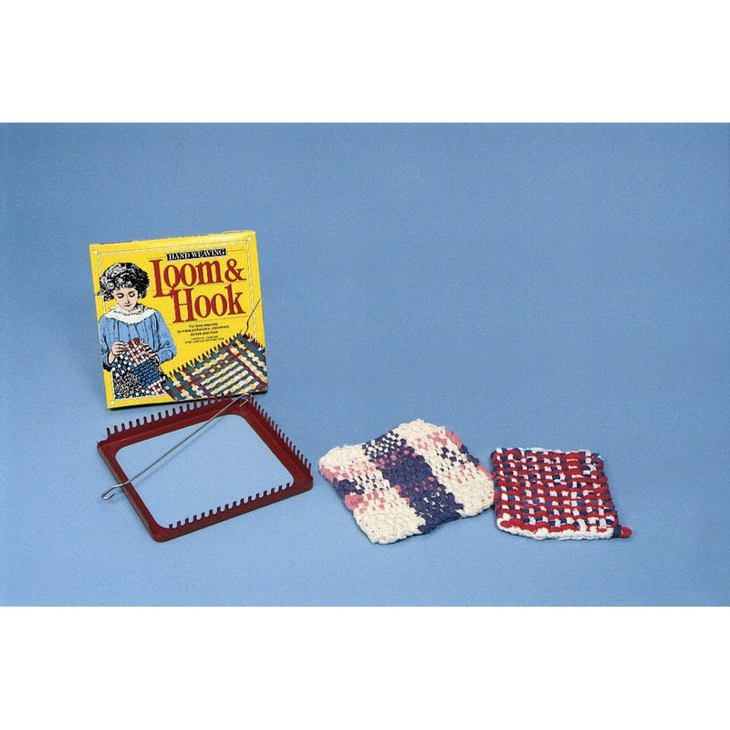 Wool Novelty Co. Hand Weaving Loom & Hook