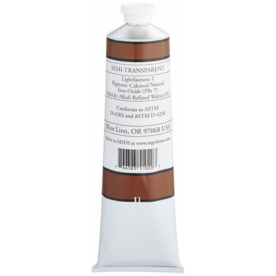 M. Graham Artist Oil Paint Burnt Sienna 5oz Tube