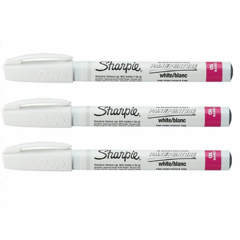 Fine Point Paint Marker [Set of 3] Color: White