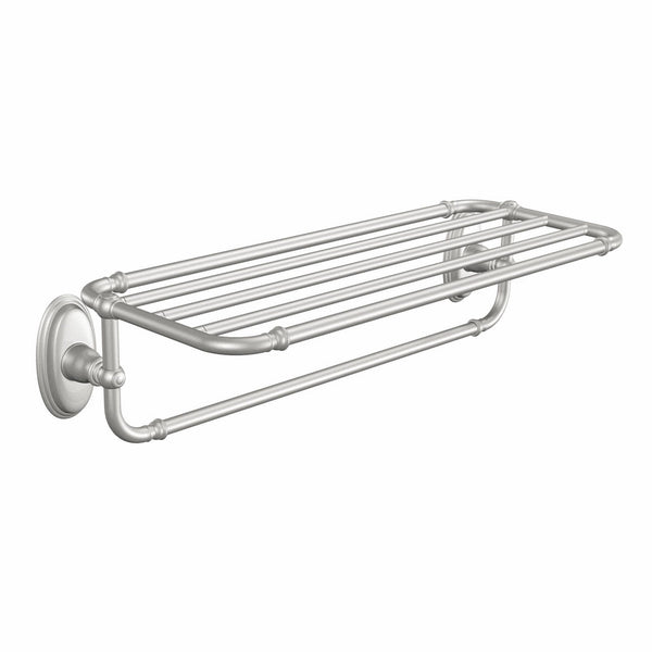 Moen YB5494BN Kingsley Bathroom Towel Shelf, Brushed Nickel