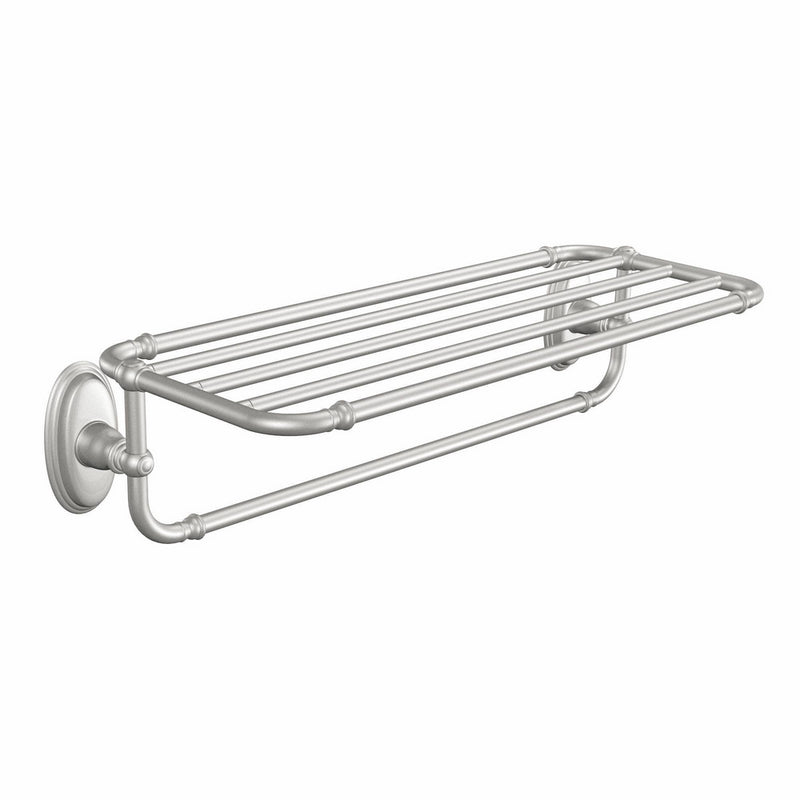 Moen YB5494BN Kingsley Bathroom Towel Shelf, Brushed Nickel