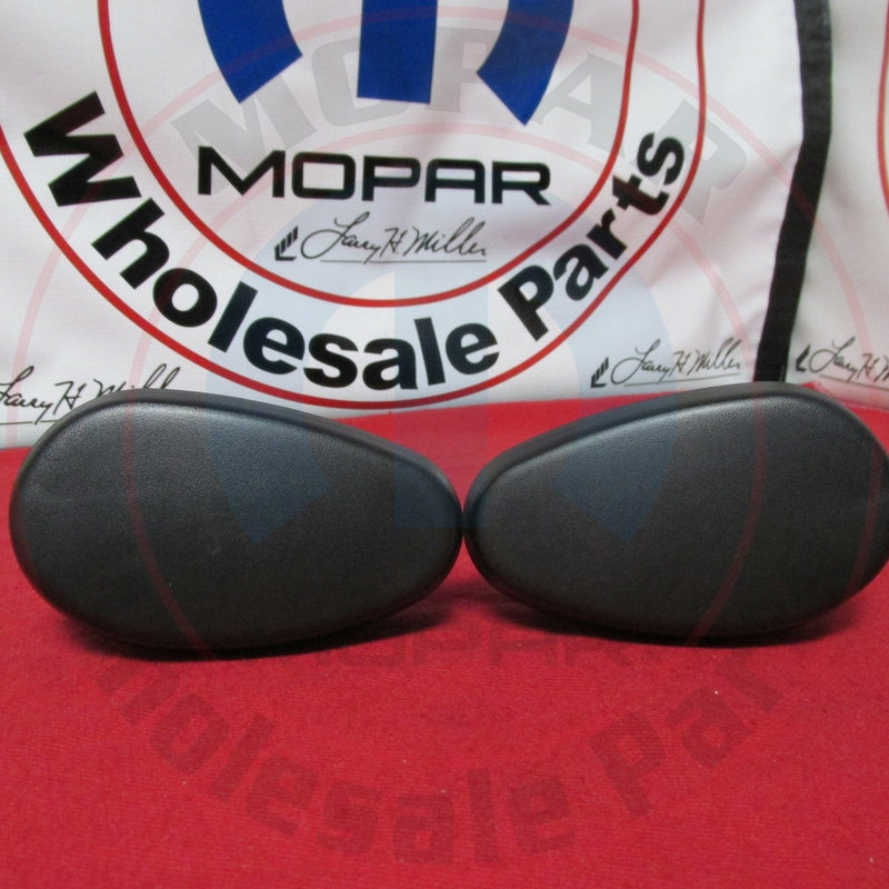 DODGE RAM CHROME TUBULAR SIDE STEPS BARS END CAPS MOPAR