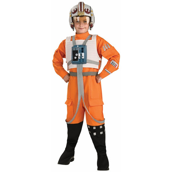 Rubie's Star Wars Classic Child's Deluxe X-Wing Pilot Costume, Medium