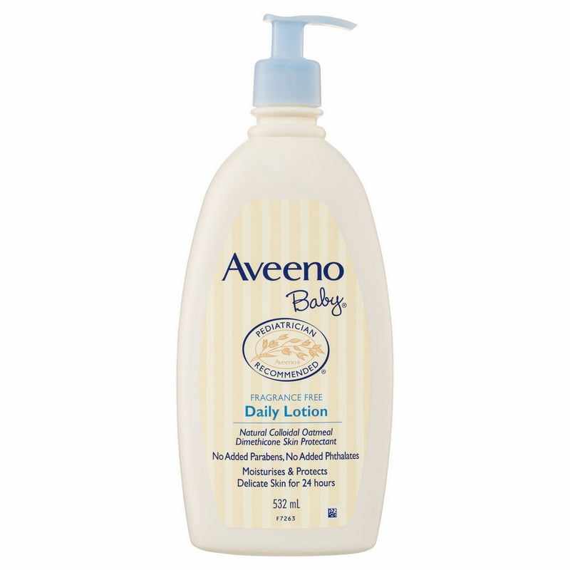 Aveeno Baby Daily Moisture Lotion, For Delicate Skin, Fragrance Free, 18 Oz.