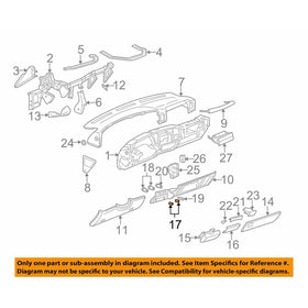 General Motors 25774623 12 Volt Accessory Power Outlet Receptacle