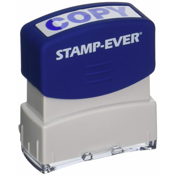 Stamp-Ever Pre-Inked Message Stamp, Copy, Stamp Impression Size: 9/16 x 1-11/16 Inches, Blue (5945)