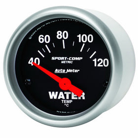 Auto Meter 3337-M SPORT-COMP Metric Water Temperature Gauge