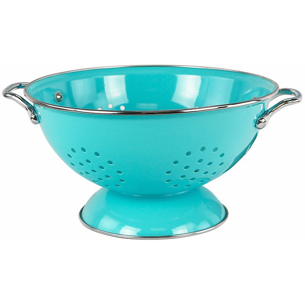 Reston Lloyd 80702 Calypso Basics Powder Coated Enameled Colander, 3-Quart, Turquoise