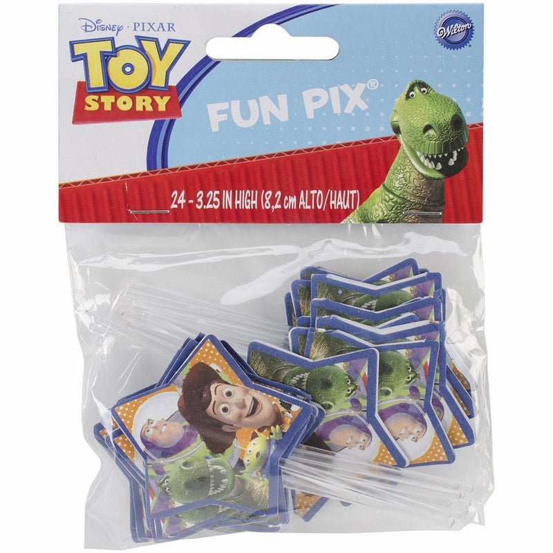 Wilton 2113-8081 Toy Story Fun Cupcake/Cake Fun Pix, 24-Pack