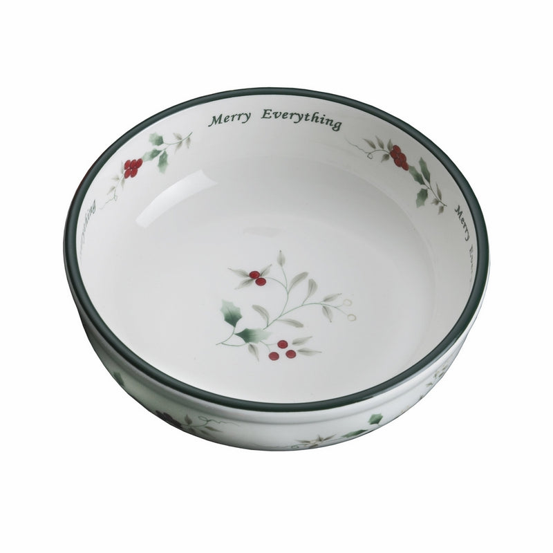 Pfaltzgraff Winterberry Hard Dolomite Candy Tidbit Dish Bowl (7-Inch) - 5068734