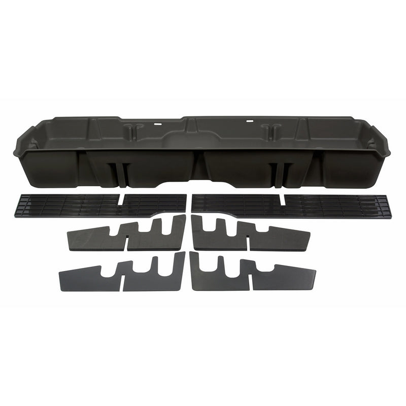 DU-HA Under Seat Storage Fits 07-13 Chevrolet/GMC Silverado/Sierra Light Duty & 07-14 Heavy Duty Crew Cab, Dk Gray, Part #10042