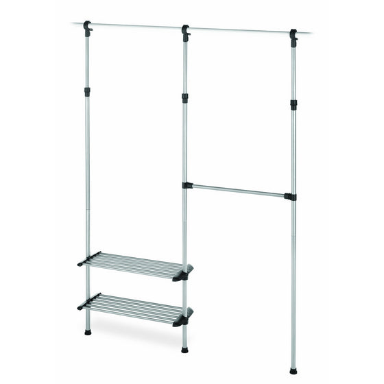 Whitmor 2 Shelf 2 Rod Closet System - Adjustable Closet Maximizer