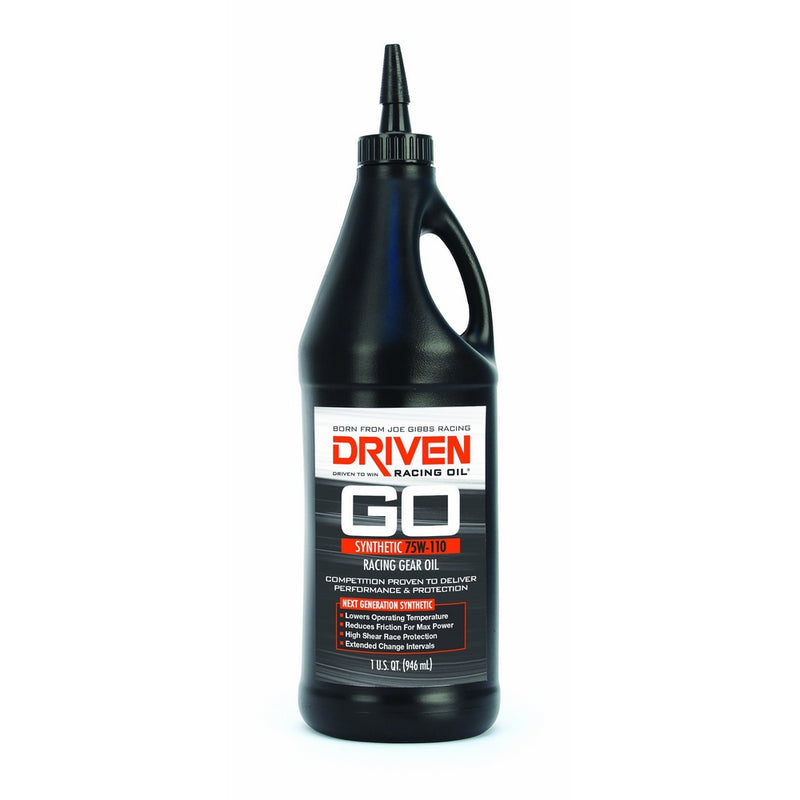 DRIVEN Joe Gibbs Racing Oil 00630 75W-110 Synthetic Gear Oil - 1 Quart Bottle