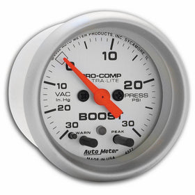 Auto Meter 4377 Ultra-Lite Electric Boost/Vacuum Gauge