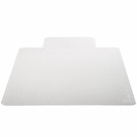 Deflecto SuperMat Clear Chair Mat, Medium Pile Carpet Use, Rectangle With Lip, Beveled Edge, 45 x 53 Inches (CM14233COM)