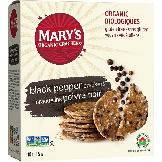 Mary's Gone Crackers, Black Pepper, 6.5 oz