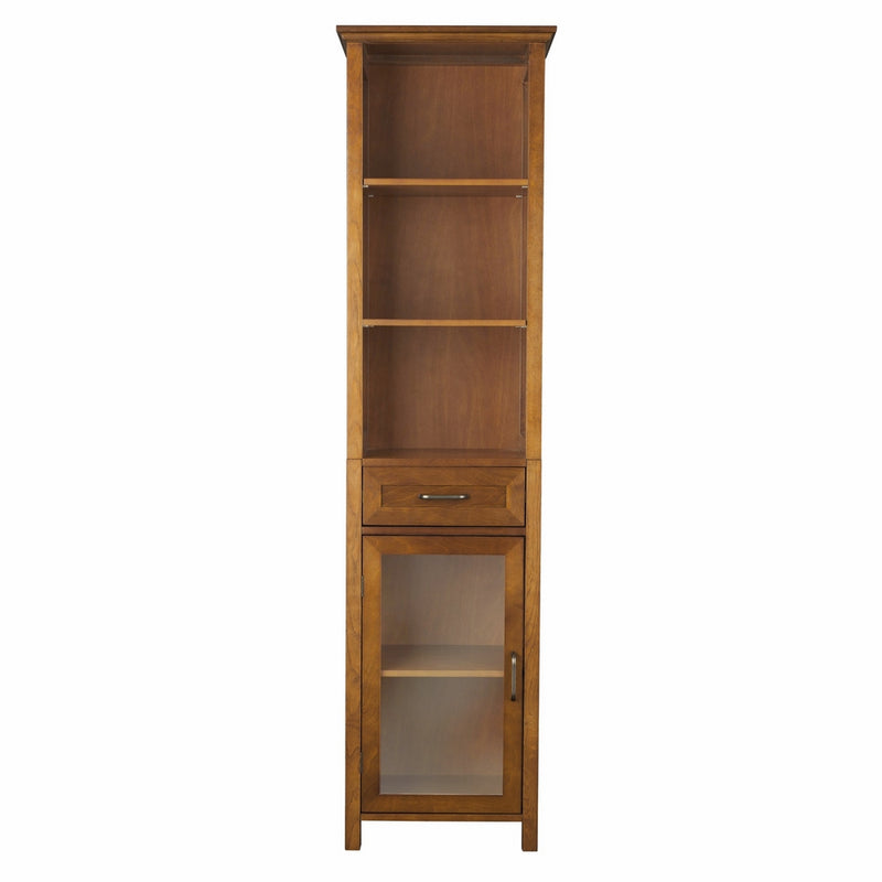 Elegant Home Fashion Anna Linen Cabinet with Drawer and 3-Shelf