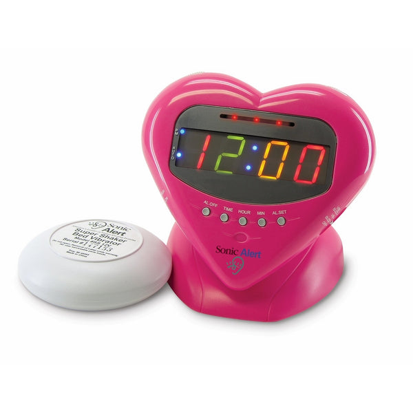 Sonic Alert SBH400ss Sweetheart Alarm Clock with Bed Shaker