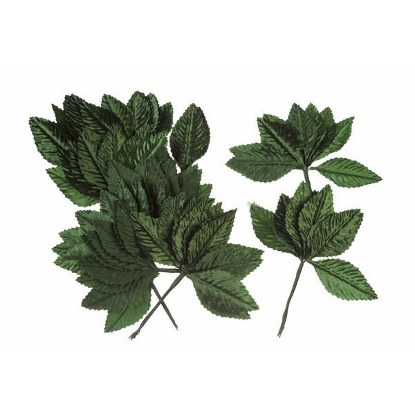 Darice 35443-54 Large Silk Rose Single Leaf, 2-1/2-Inch, Green, 144-Pack