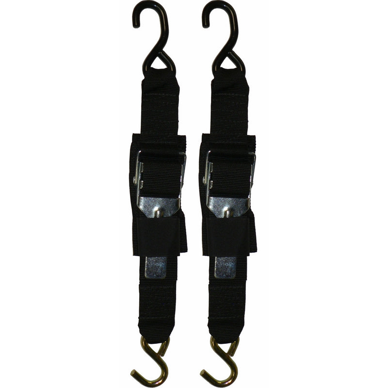 Rod Saver Paddle Buckle 2 inch Trailer Tie-Downs (4 Feet), Pair