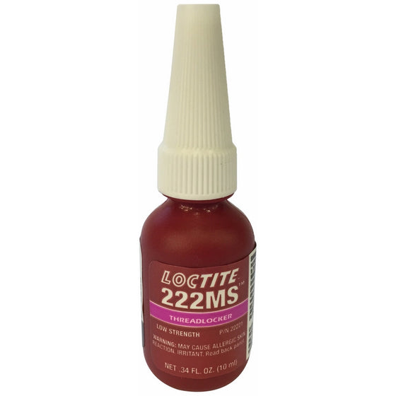 Loctite 22221 Purple 222MS Low Strength Thread Locker, 10 mL Bottle