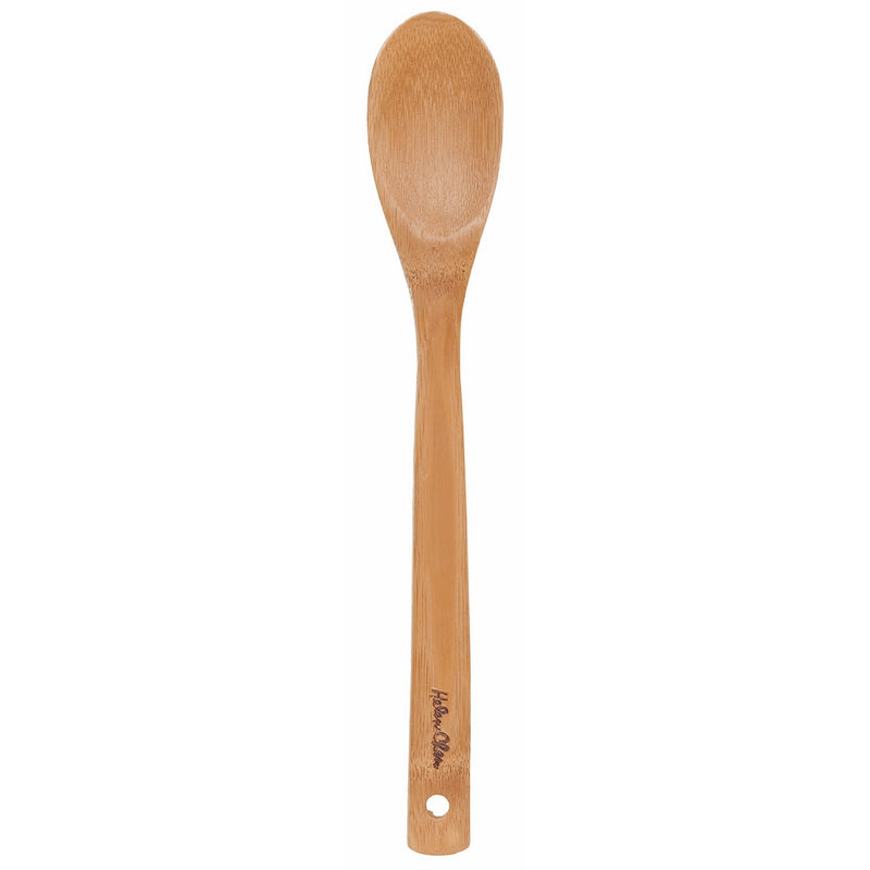 Helen Chen's Asian Kitchen Burnished Bamboo Kitchen Spoon Cooking Utensil, 12-Inch