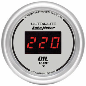 Auto Meter 6548 Ultra-Lite Digital 2-1/16" 0-340 Degree F Digital Oil Temperature Gauge