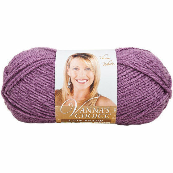 Lion Brand Yarn 860-146I Vanna's Choice Yarn, Dusty Purple